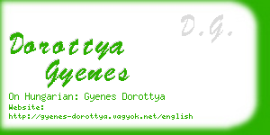 dorottya gyenes business card